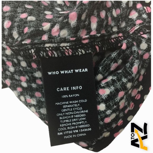 Women's Polka Dot Puff Long Sleeve Blouse Size S Small - Picture 9 of 11